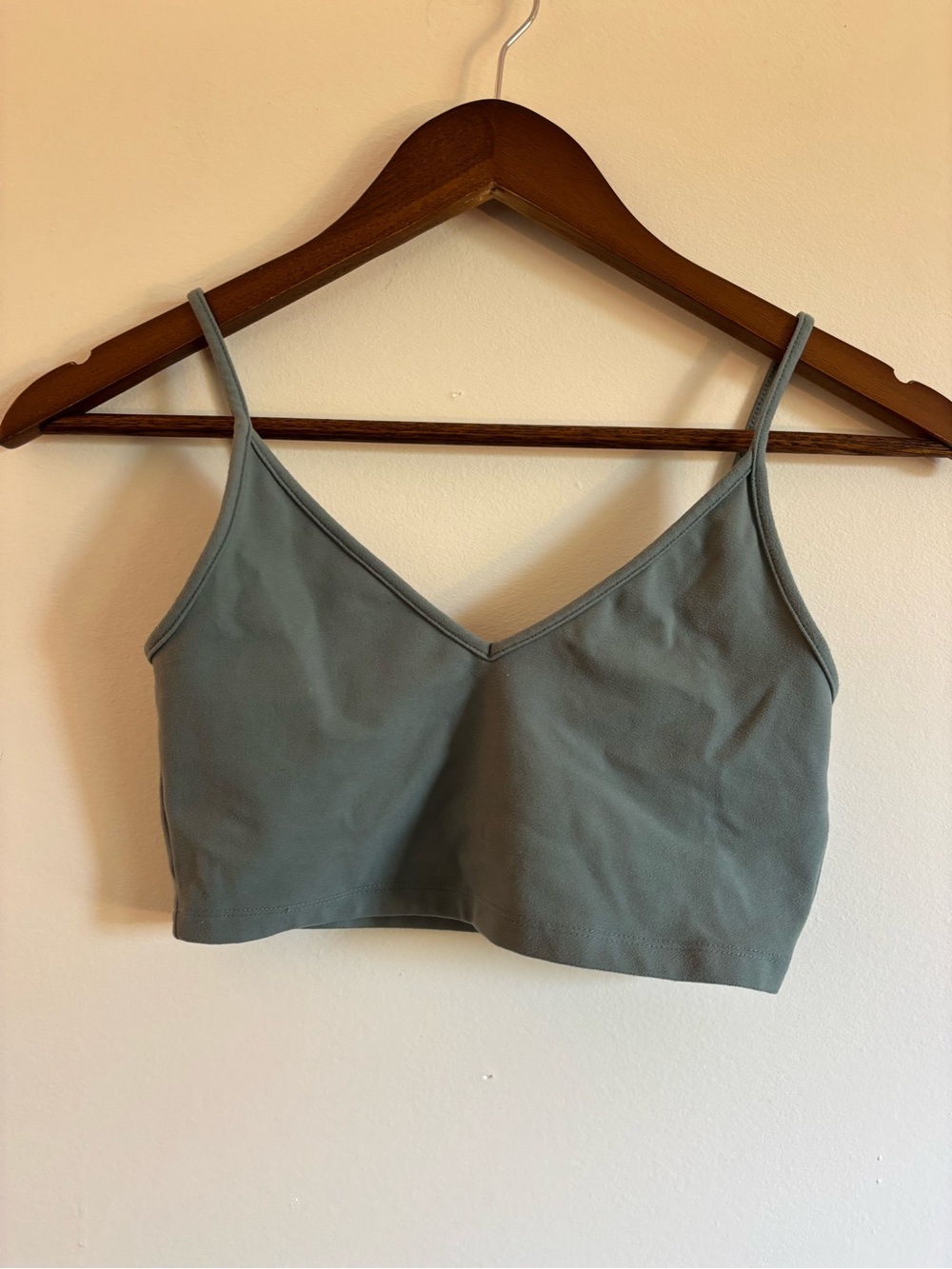 wild fable Sage Green V-Neck Cropped Cami